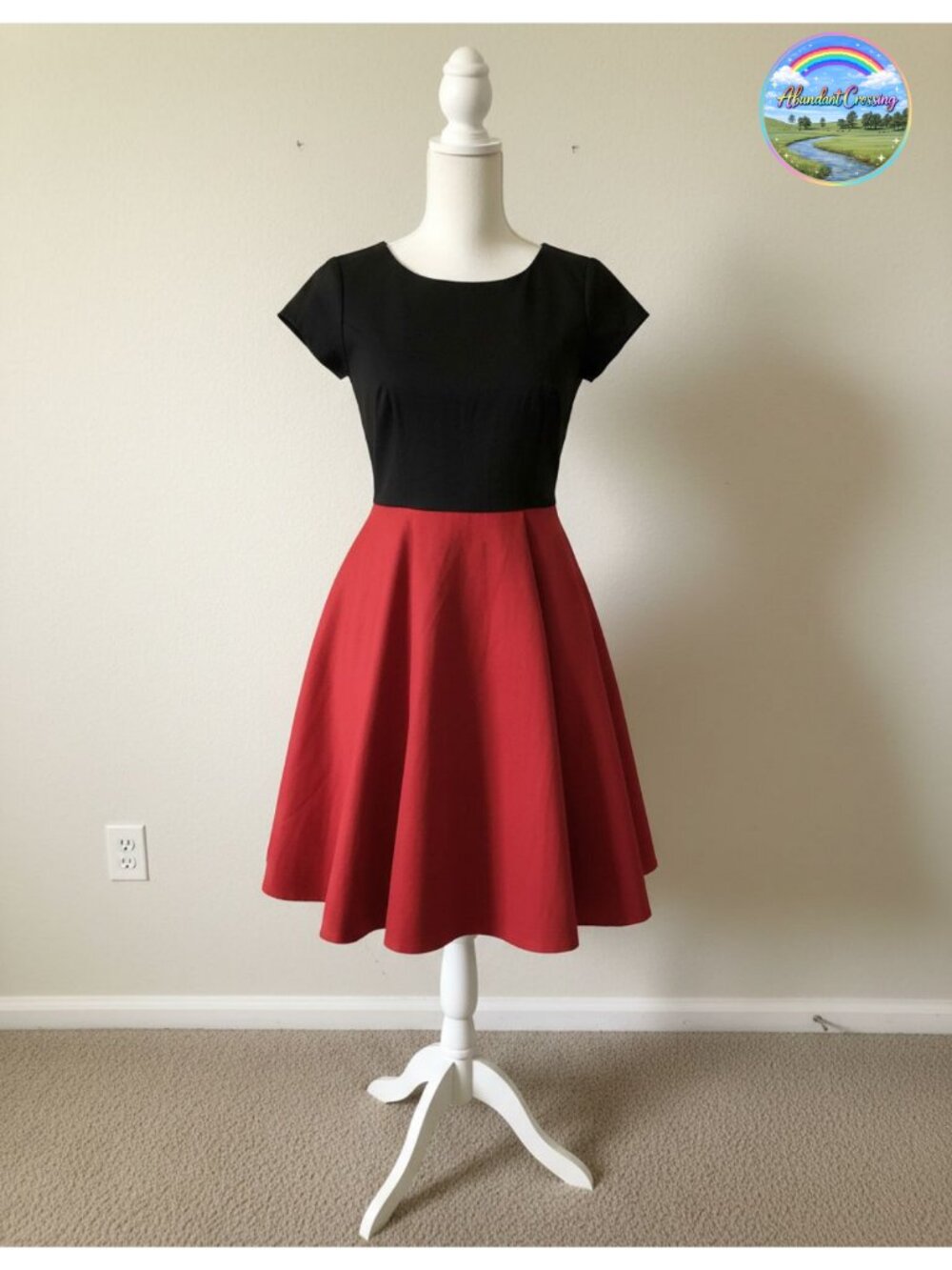 Women's 1950s Poodle Skirt Costume Set with Scarf Socks Glasses